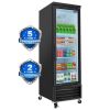 ORIKOOL Glass Door Merchandiser Refrigerator 19 Cu.ft Swing Door Commercial Display Refrigerators Merchandising Refrigeration with LED Top Panel