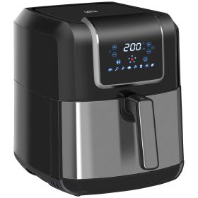 HOMCOM Air Fryer, 1700W 6.9 Quart Air Fryers Oven with Digital Display, 360¬∞ Air Circulation, Adjustable Temperature, Timer and Nonstick Basket for O