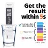 1PC White Digital Water Quality Tester TDS EC Meter Range 0-9990 Multifunctional Water Purity Temperature Meter TEMP PPM Tester