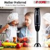 Hand Blender Immersion Blender Handheld Stick Batidora Electric Blenders Emersion Hand Mixer For Kitchen 5 Core HB 1510 BLK