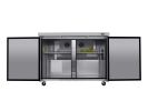 ORIKOOL 48" Commercial Under Counter Freezer 2 Door 14 Cu.ft Undercounter Work Top Freezers ETL Approved