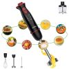 Vavsea Immersion Hand Blender, 12-Speed Multi-Function Handheld Stick Blender with Stainless Steel Blades, Chopper, Beaker, 600, Whisk and Milk Frothe