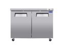 ORIKOOL 48" Commercial Under Counter Freezer 2 Door 14 Cu.ft Undercounter Work Top Freezers ETL Approved