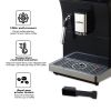 Espresso Machine with Milk Frother - Fully Automatic for Perfect Coffee, Black