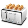 4-slice stainless steel toaster