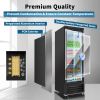 ORIKOOL Glass Door Merchandiser Refrigerator 19 Cu.ft Swing Door Commercial Display Refrigerators Merchandising Refrigeration with LED Top Panel