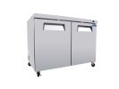 ORIKOOL 48" Commercial Under Counter Freezer 2 Door 14 Cu.ft Undercounter Work Top Freezers ETL Approved