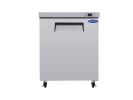 Orikool 29 IN Commercial Refrigerators, Undercounter Refrigerators 8 Cu.Ft with Smooth Casters, 1 Door, ETL Listed for Restaurants, Cafes, Bars And Pi