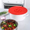 1pc 10.3in/25.8cm Large Silicone Fresh Keeping Lid; Heat Resistant Strong Sealing Microwave Cover; Kitchen Accessories