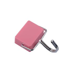 Super Magical Iron Magnetic Non-marking Hook (Color: Pink)