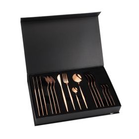 Stainless Steel Portuguese Tableware (Option: Rose Gold)