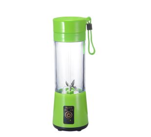 Portable Blender Portable Fruit Electric Juicing Cup Kitchen Gadgets (Option: Green-USB)