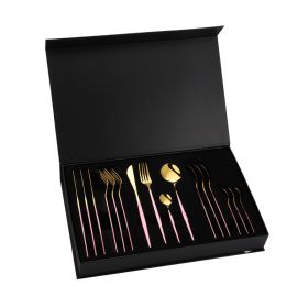 Stainless Steel Portuguese Tableware (Option: Powder Gold)