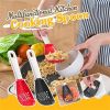 New Multifunctional Kitchen Cooking Spoon Heat-resistant Hanging Hole Innovative Potato Garlic Press Colander Flour Sifter