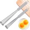 1pc Stainless Steel Egg Whisk Manual Whisk Whisk Set Kitchen Whisk For Cooking; Mixing; Beating; Stirring